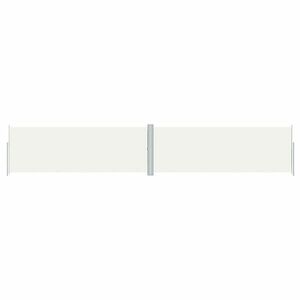 vidaXL krémszínű behúzható oldalsó napellenző 180 x 1000 cm kép