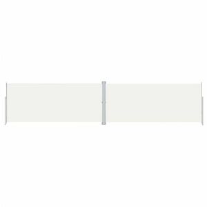 vidaXL krémszínű behúzható oldalsó napellenző 220 x 1000 cm kép