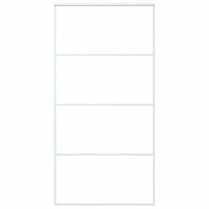 vidaXL fehér ESG üveg és alumínium tolóajtó 102, 5x205 cm kép