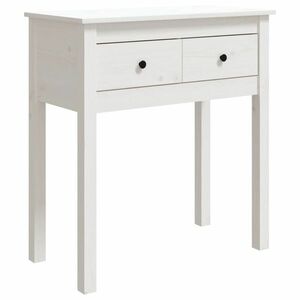 vidaXL fehér tömör fenyőfa tálalóasztal 70 x 35 x 75 cm kép