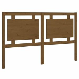 Mézbarna tömör fenyőfa ágyfejtámla 155, 5x4x100 cm kép