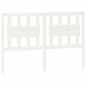 vidaXL fehér tömör fenyőfa ágyfejtámla 125, 5 x 4 x 100 cm kép