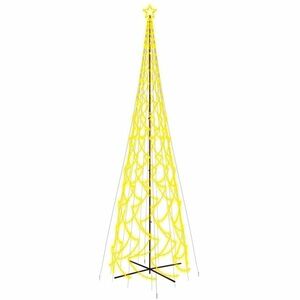vidaXL kúp alakú karácsonyfa 3000 meleg fehér LED-del 230 x 800 cm kép