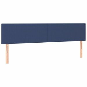vidaXL kék szövet fejtámla 160x5x78/88 cm kép