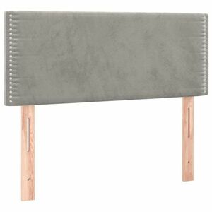 vidaXL világosszürke bársony fejtámla 80 x 5 x 78/88 cm kép