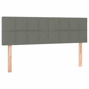 vidaXL sötétszürke szövet fejtámla 144x5x78/88 cm kép