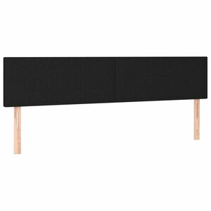 vidaXL fekete szövet fejtámla 160x5x78/88 cm kép