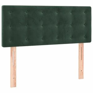vidaXL sötétzöld bársony fejtámla 80 x 5 x 78/88 cm kép