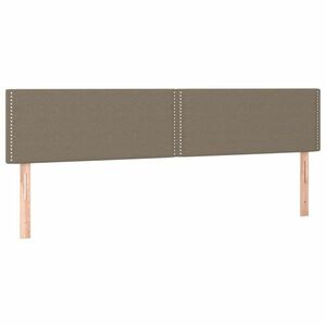 vidaXL tópszínű szövet fejtámla 200 x 5 x 78/88 cm kép