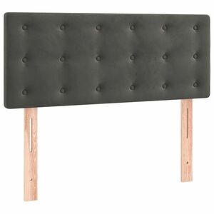 vidaXL sötétszürke bársony fejtámla 100x5x78/88 cm kép