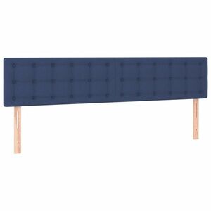 vidaXL kék szövet fejtámla 180 x 5 x 78/88 cm kép