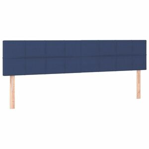 vidaXL kék szövet fejtámla 160x5x78/88 cm kép