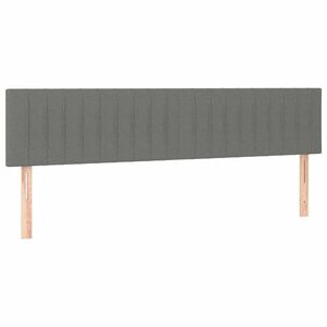 vidaXL sötétszürke szövet fejtámla 180 x 5 x 78/88 cm kép