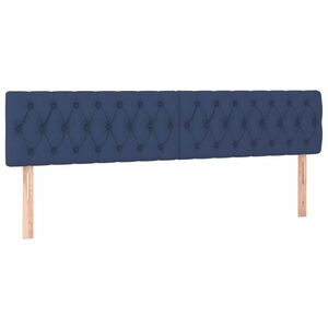 vidaXL kék szövet fejtámla 180 x 7 x 78/88 cm kép