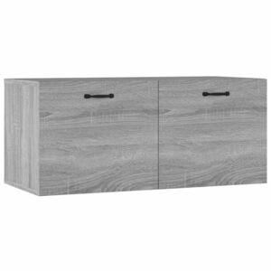 vidaXL szürke sonoma színű szerelt fa faliszekrény 80 x 36, 5 x 35 cm kép
