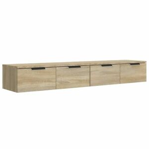 vidaXL 2 db sonoma tölgyszínű szerelt fa fali szekrény 68x30x20 cm kép