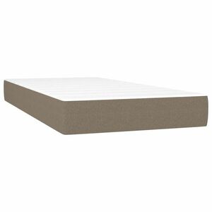 vidaXL tópszínű szövet zsebrugós ágymatrac közepes keménységű 90x200x20 cm kép