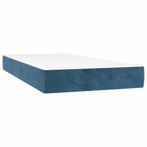 vidaXL sötétkék bársony zsebrugós ágymatrac közepes keménységű 90x200x20 cm kép
