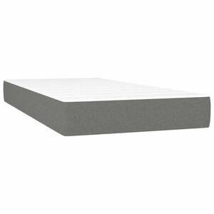 vidaXL sötétszürke szövet zsebrugós ágymatrac közepes keménységű 80 x 200 x 20 cm kép