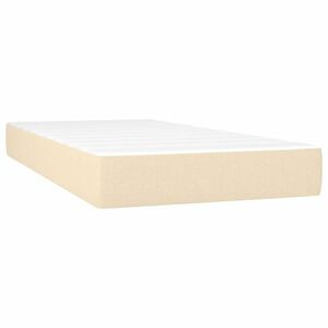 vidaXL krémszínű szövet zsebrugós ágymatrac közepes keménységű 100x200x20 cm kép