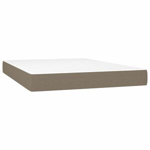 vidaXL tópszínű szövet zsebrugós ágymatrac közepes keménységű 140x200x20 cm kép