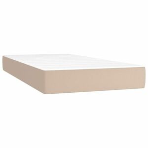 vidaXL cappuccino színű műbőr zsebrugós ágymatrac közepes keménységű 90x190x20 cm kép