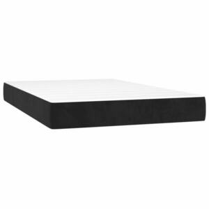 vidaXL fekete bársony zsebrugós ágymatrac közepes keménységű 120x200x20 cm kép