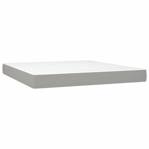 vidaXL világosszürke szövet zsebrugós ágymatrac közepes keménységű 180x200x20 cm kép