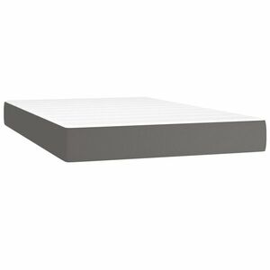 vidaXL szürke műbőr zsebrugós ágymatrac közepes keménységű 120x200x20 cm kép