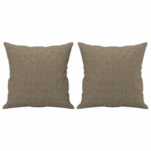 vidaXL 2 db tópszínű szövet díszpárna 40 x 40 cm kép