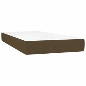 vidaXL sötétbarna szövet zsebrugós ágymatrac közepes keménységű 80 x 200 x 20 cm kép
