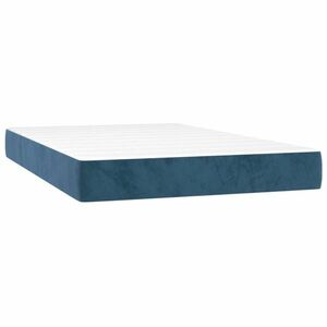 vidaXL sötétkék bársony zsebrugós ágymatrac közepes keménységű 120x200x20 cm kép