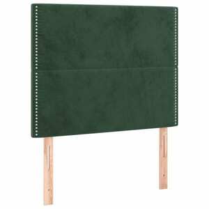 vidaXL sötétzöld bársony fejtámla 100 x 5 x 118/128 cm kép