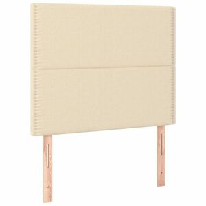 vidaXL 2 db krémszínű szövet fejtámla 80 x 5 x 78/88 cm kép