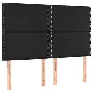 vidaXL fekete műbőr fejtámla 144x5x118/128 cm kép