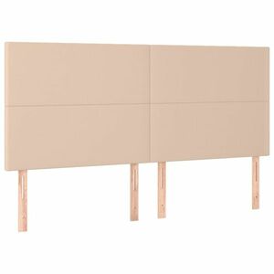 vidaXL műbőr fejtámla cappuccino színben 180x5x118/128 cm kép