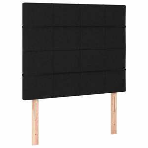 vidaXL fekete szövet fejtámla 100 x 5 x 118/128 cm kép
