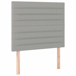 vidaXL világosszürke szövet fejtámla 100 x 5 x 118/128 cm kép