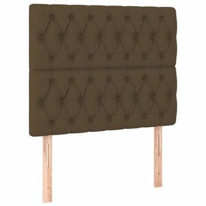 vidaXL sötétbarna szövet fejtámla 100 x 7 x 118/128 cm kép