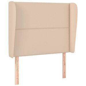 vidaXL cappuccino műbőr fejtámla szárnyakkal 83 x 23 x 118/128 cm kép
