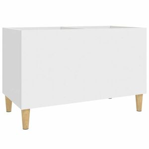 vidaXL fehér szerelt fa hanglemezszekrény 74, 5x38x48 cm kép
