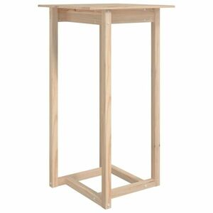 vidaXL tömör fenyőfa bárasztal 60 x 60 x 110 cm kép