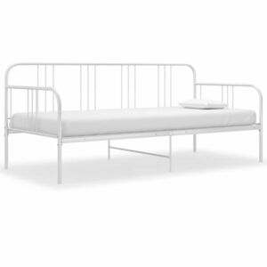 Fehér fém kanapéágy-keret 90 x 200 cm kép