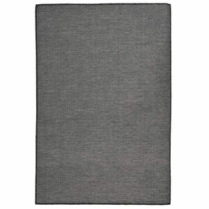 vidaXL szürke lapos szövésű kültéri szőnyeg 120 x 170 cm kép