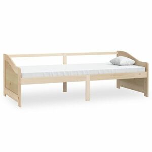 vidaXL 3-személyes tömör fenyőfa kanapéágy 90 x 200 cm kép