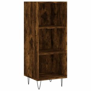 vidaXL sonoma-tölgyszínű szerelt fa tálalószekrény 34, 5x32, 5x90 cm kép