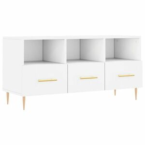 Fehér szerelt fa tv-szekrény 102 x 36 x 50 cm kép