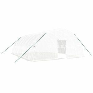vidaXL fehér acélvázas melegház 48 m² 8 x 6 x 2, 85 m kép
