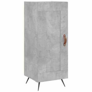 vidaXL betonszürke szerelt fa tálalószekrény 34, 5 x 34 x 90 cm kép