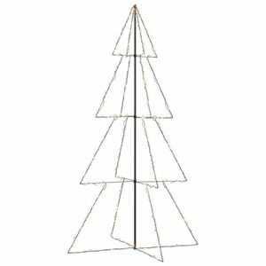 vidaXL 360 LED-es beltéri/kültéri kúp alakú karácsonyfa 143 x 250 cm kép